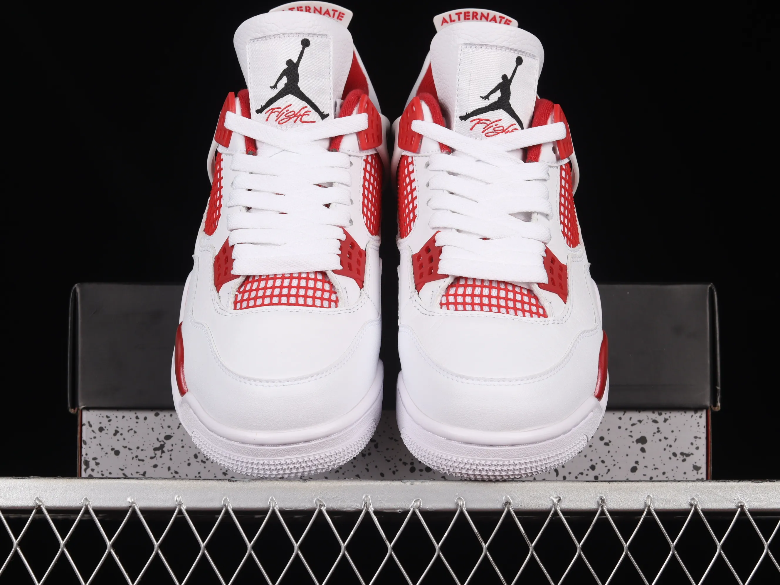 All categories Air Jordan Jordan series basketball shoes Air Jordan 4 Pure original Air Jordan 4 Motorsport AJ4 Joe 4 racing white and red 308497-106